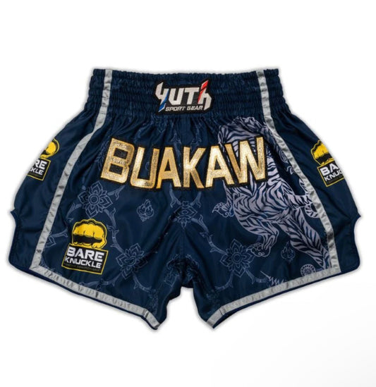 Yuth Buakaw Bare Knuckle blue shorts