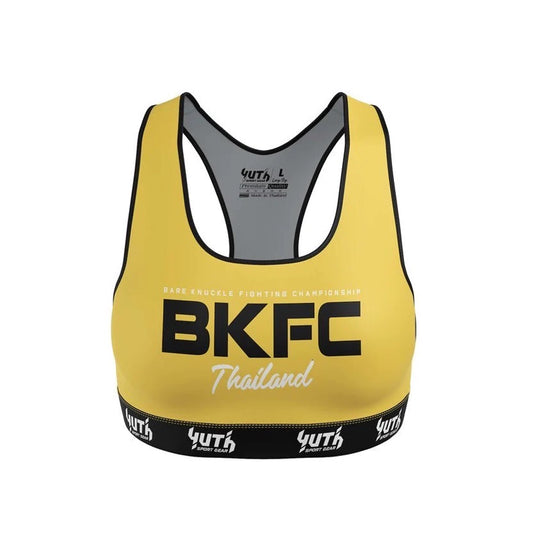 A collection of boxing and Muay Thai equipment including gloves, punching bag, and hand wrap made in Thailand, top bands such as Fightworld, Yuth, Danger, WBC, BKFC, Shinguards, Muay Thai, MMA Shorts and Equipments.