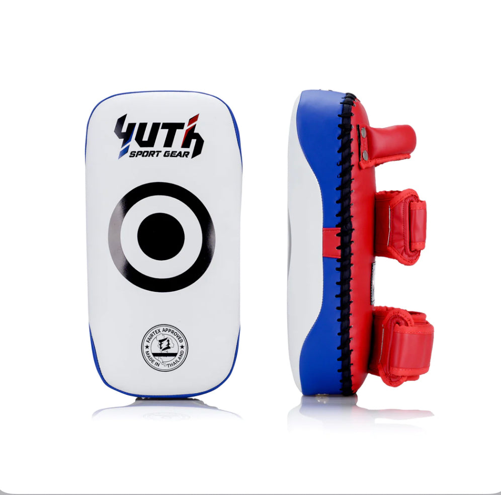 A collection of boxing and Muay Thai equipment including gloves, punching bag, and hand wrap made in Thailand, top bands such as Fightworld, Yuth, Danger, WBC, BKFC, Shinguards, Muay Thai, MMA Shorts and Equipments.