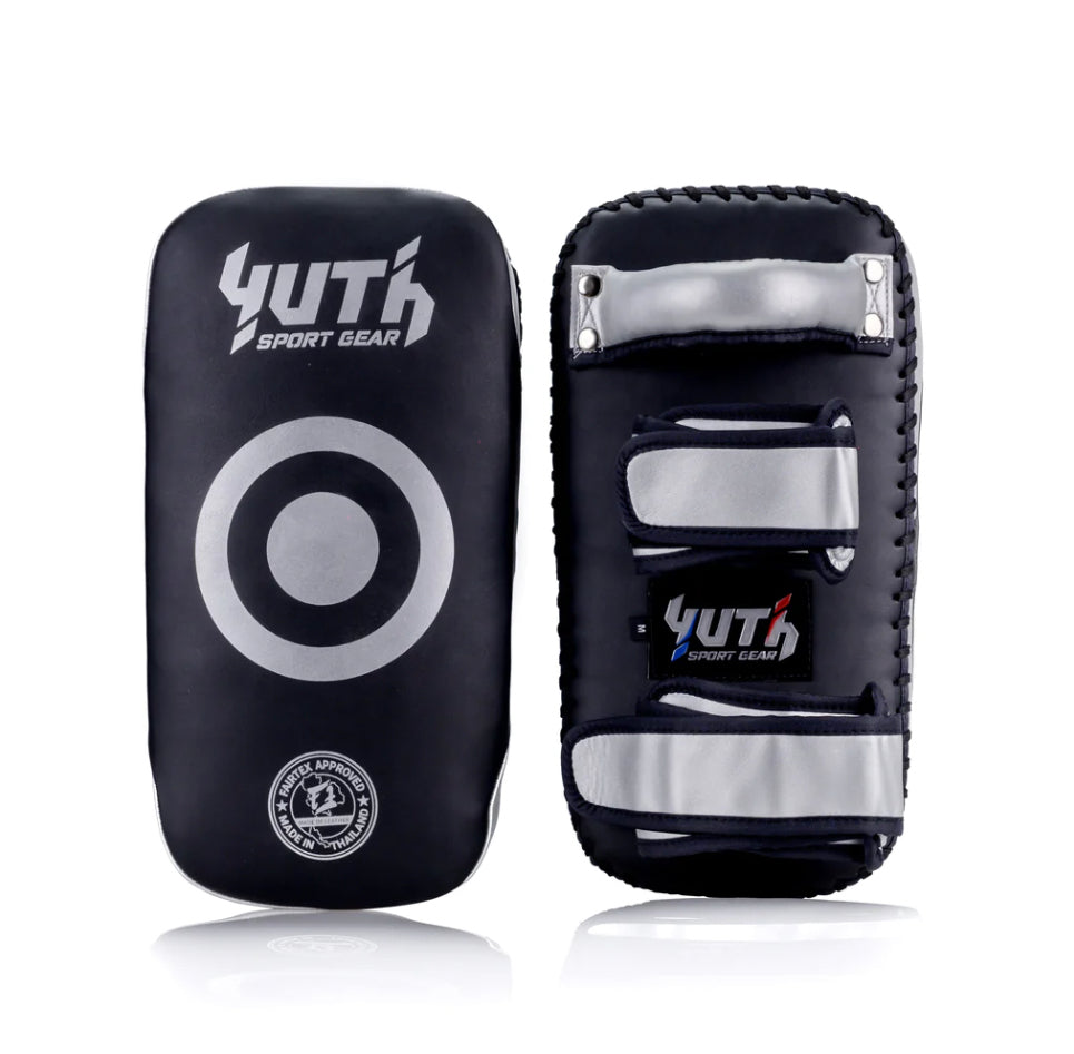 A collection of boxing and Muay Thai equipment including gloves, punching bag, and hand wrap made in Thailand, top bands such as Fightworld, Yuth, Danger, WBC, BKFC, Shinguards, Muay Thai, MMA Shorts and Equipments.