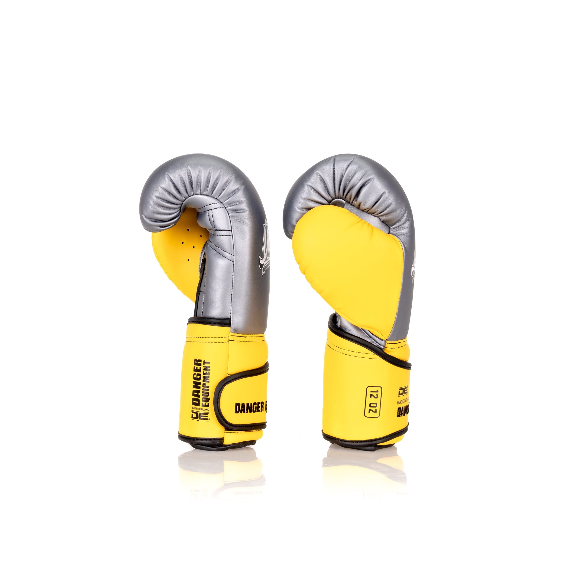 A collection of boxing and Muay Thai equipment including gloves, punching bag, and hand wrap made in Thailand, top bands such as Fightworld, Yuth, Danger, WBC, BKFC, Shinguards, Muay Thai, MMA Shorts and Equipments.