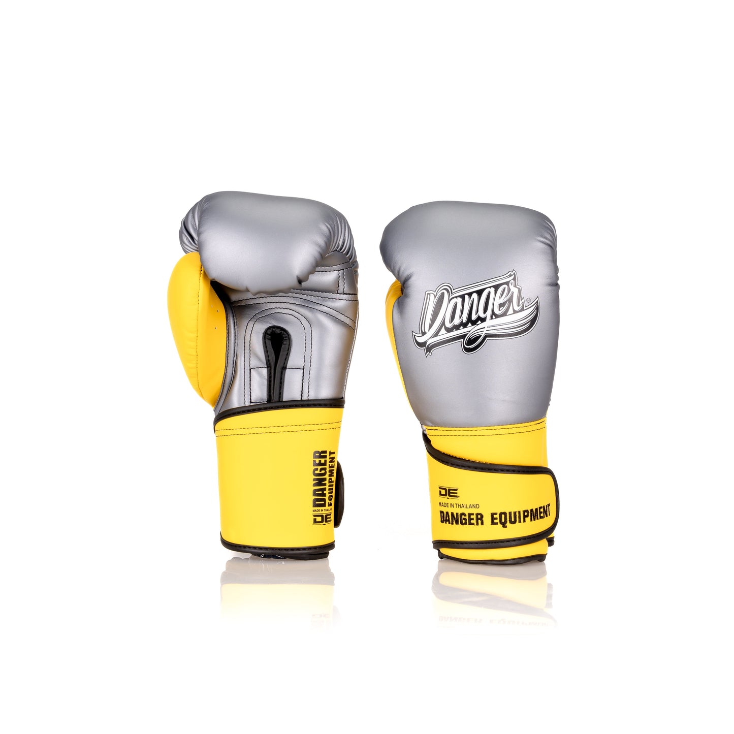 A collection of boxing and Muay Thai equipment including gloves, punching bag, and hand wrap made in Thailand, top bands such as Fightworld, Yuth, Danger, WBC, BKFC, Shinguards, Muay Thai, MMA Shorts and Equipments.