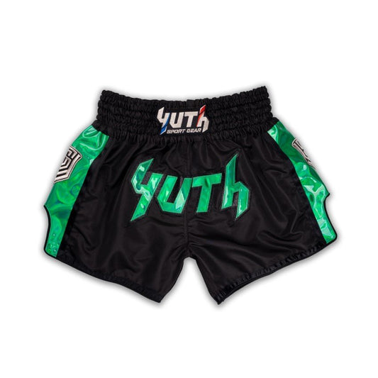 A collection of boxing and Muay Thai equipment including gloves, punching bag, and hand wrap made in Thailand, top bands such as Fightworld, Yuth, Danger, WBC, BKFC, Shinguards, Muay Thai, MMA Shorts and Equipments.
