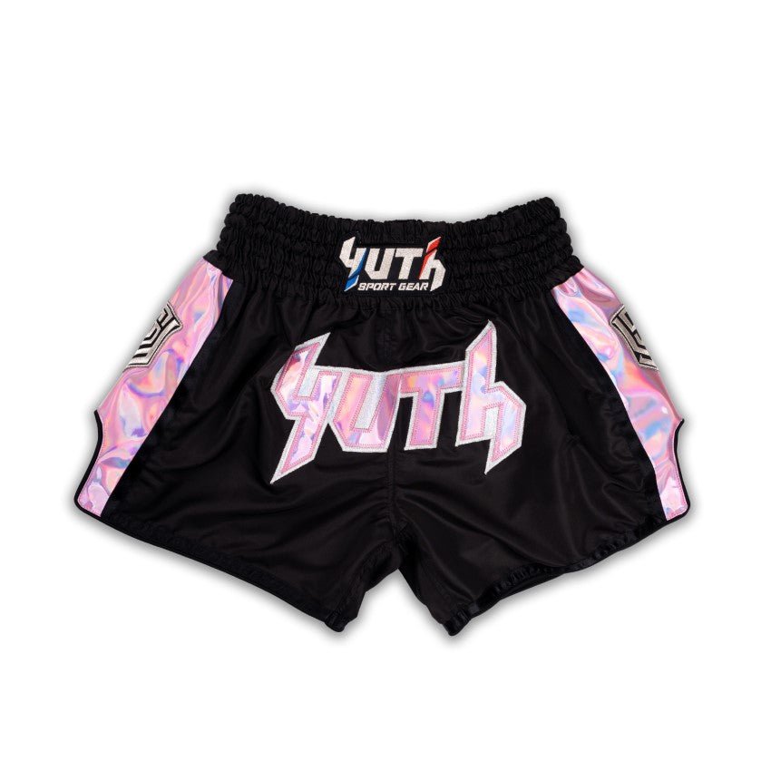 A collection of boxing and Muay Thai equipment including gloves, punching bag, and hand wrap made in Thailand, top bands such as Fightworld, Yuth, Danger, WBC, BKFC, Shinguards, Muay Thai, MMA Shorts and Equipments.