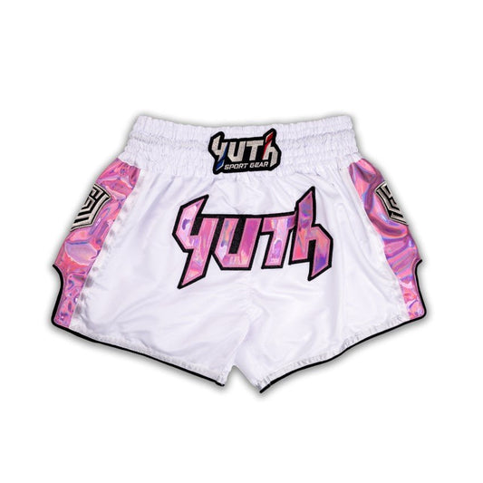 A collection of boxing and Muay Thai equipment including gloves, punching bag, and hand wrap made in Thailand, top bands such as Fightworld, Yuth, Danger, WBC, BKFC, Shinguards, Muay Thai, MMA Shorts and Equipments.